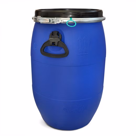 Rain barrel (2 pieces): 60 L wide-mouth barrel with tension closure, 100% food-safe - Image 4
