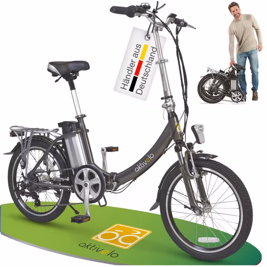 Folding e-bike, 20 inch, foldable bicycle for women and men