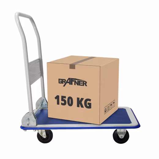 Transport trolley, platform trolley, load capacity 150kg, transport trolley, storage trolley