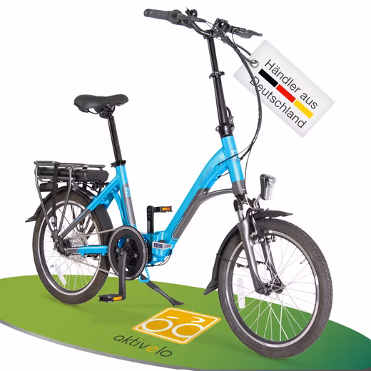 Folding e-bike, 20 inch, up to 25 km/h, bicycle for women and men