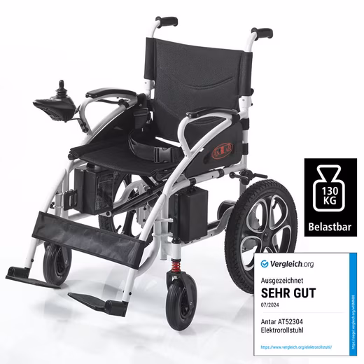 Electric mobility scooter/electric wheelchair AT52304 250 Watt lithium-ion battery foldable