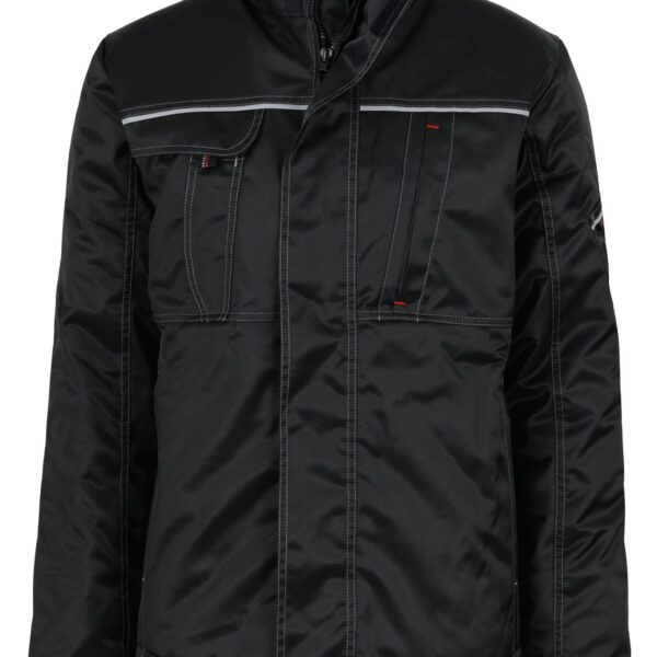 BeB HANDWERK men's work jacket, INFLAME cotton blend winter jacket, black