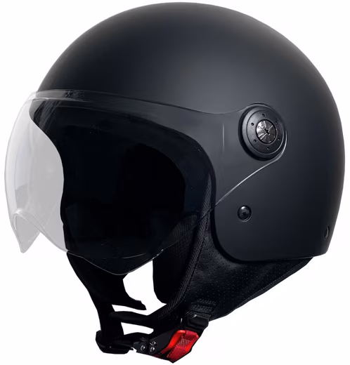 Motorcycle helmet, jet helmet, 229 matte black, size S