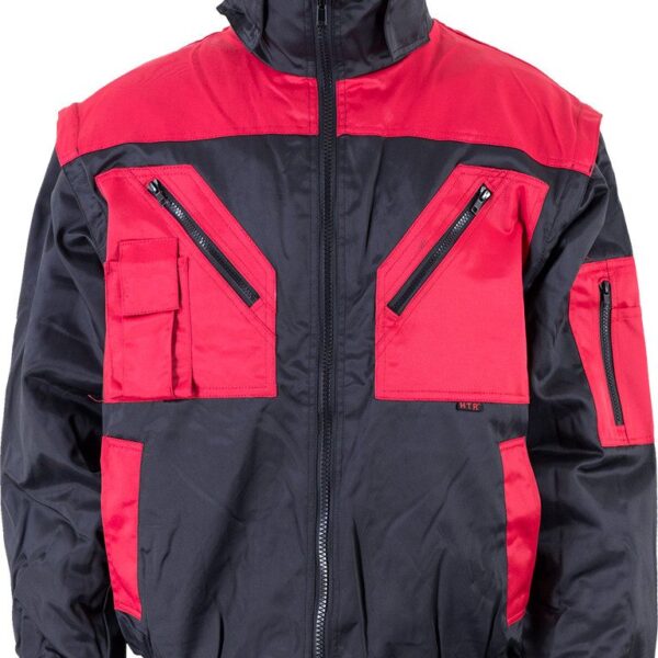 Red pilot's work jacket