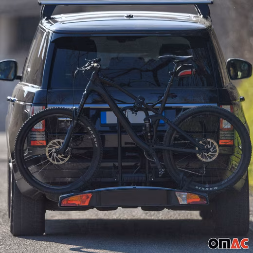 Bicycle towbar carrier, bicycle rack, towbar-mounted carrier, e-bike, 2 bicycles