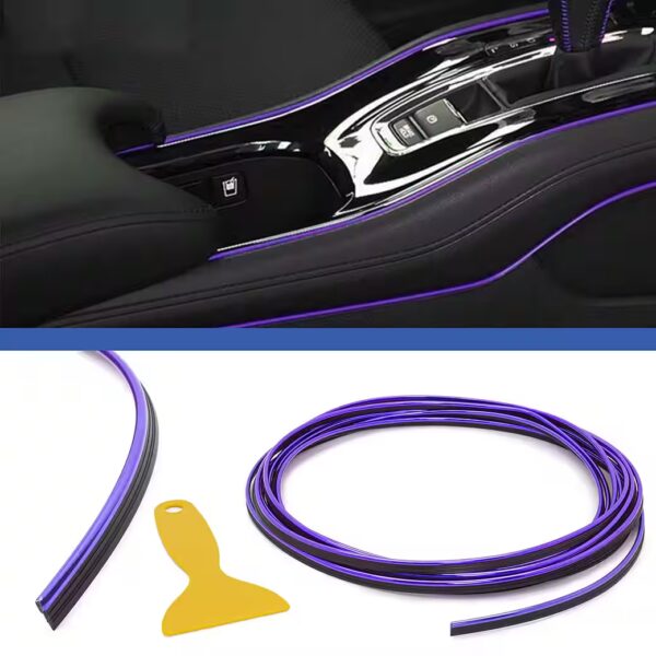 5m Car Interior Decoration Colorful Design Metallic Strip Line Decorative Car Adapter