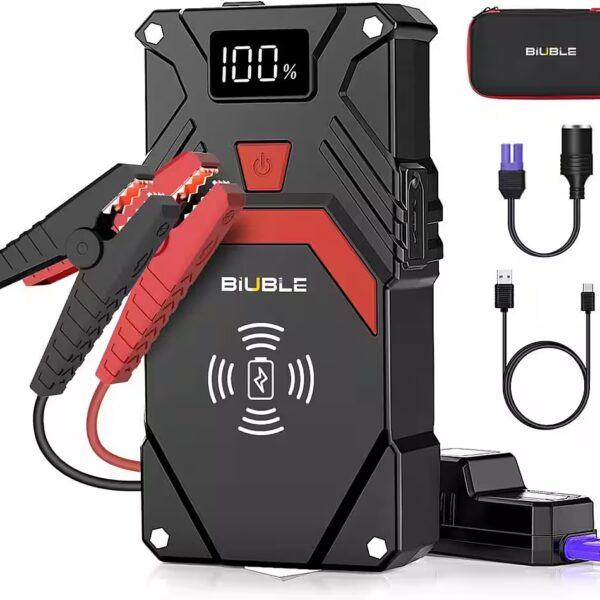 JS002 Jump starter 12000 mAh, 1500 A, power bank, LED emergency light for 12V vehicles
