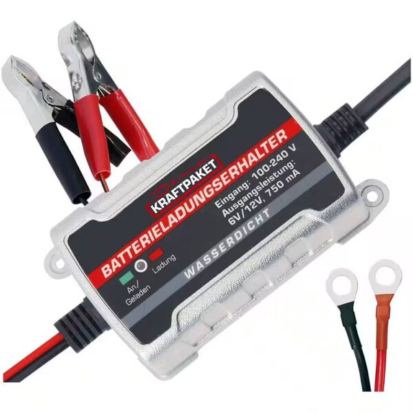 Fully automatic battery maintainer for 6V & 12V 136303 car battery charger (Charge monitoring, charge maintenance)