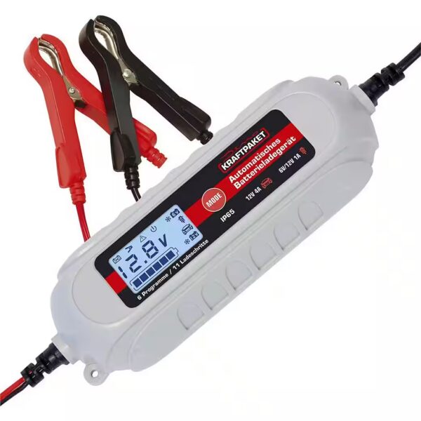 Intelligent battery charger with battery tester 136311 car battery charger (Battery test, refresh, regeneration, charge monitoring)