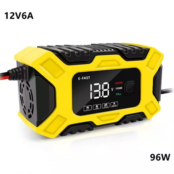 Professional battery charger, 12V/8A 24V/4A intelligent car battery charger