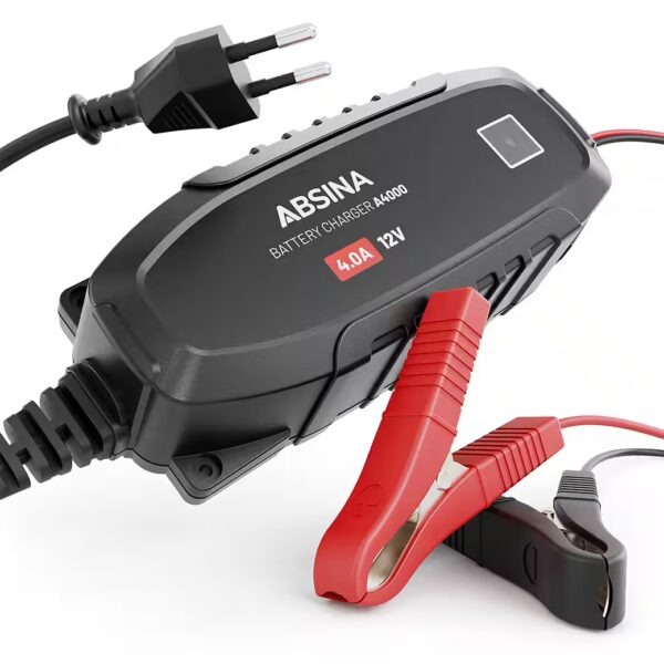 12V car battery charger for lead-acid batteries up to 120Ah - 4A car battery charger