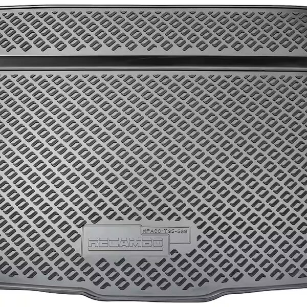 Boot liner for VW T-ROC, A11, from 2017 onwards > Vario floor lower position For VW T-Roc A11, 100% perfectly fitting anti-slip mat, boot protection mat, rubber mat