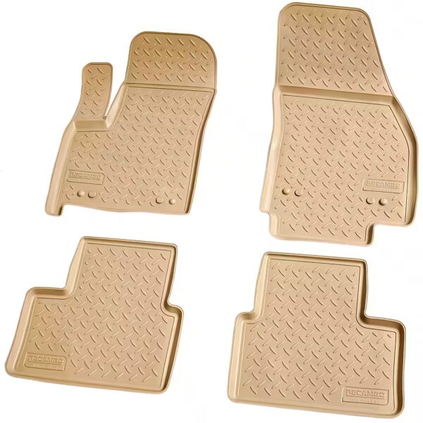 Car floor mats, rubber mats for OPEL Meriva B, model years 2010 - 2017 For Opel Meriva, anti-slip mat, 3D all-weather car floor mats, protection against dirt