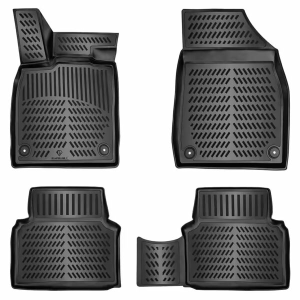 Car floor mats for MERCEDES GLC 2022-2025 [X254] - 3D rubber mats - Odorless For Mercedes-Benz GLC - Extra high rim for more protection