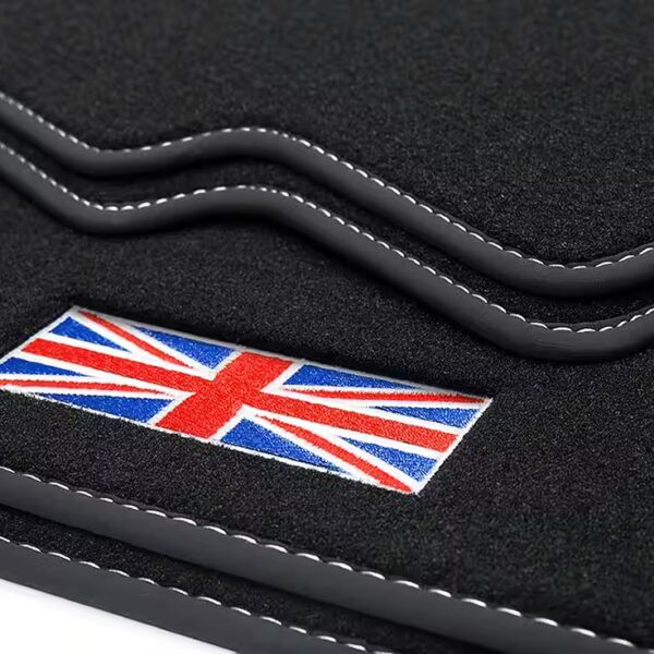 Car floor mats 504 Velour floor mat set compatible with Mini 3 3-door F56 2014-