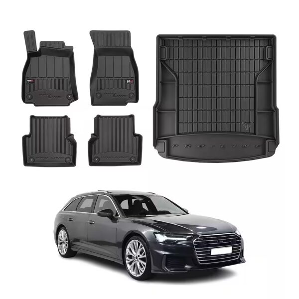 OMAC Car Floor Mats & Boot Liner Set for Audi A6 C8 Avant 2018-2025