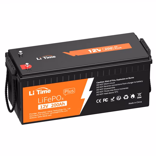12V 200Ah PLUS LiFePO4 Battery Energy Storage for WOMO UPS 2560Wh Solar Batteries