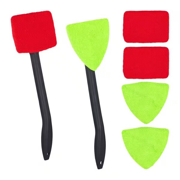 Ice scraper, car window cleaner, interior, 2-pack