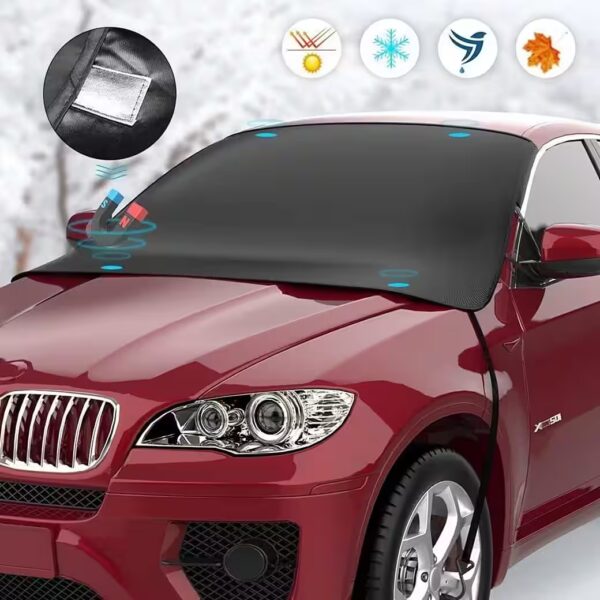 Car cover, car windshield cover, winter windscreen, magnetic, foldable, 175x120cm