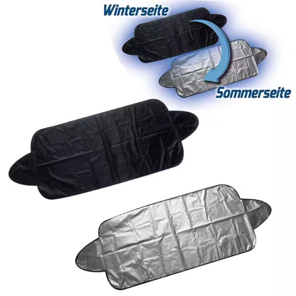 Autoplane Reversible® Screen Wonder (2 sizes, small and large), 2-in-1 car mat, ice-free in winter, cool in summer