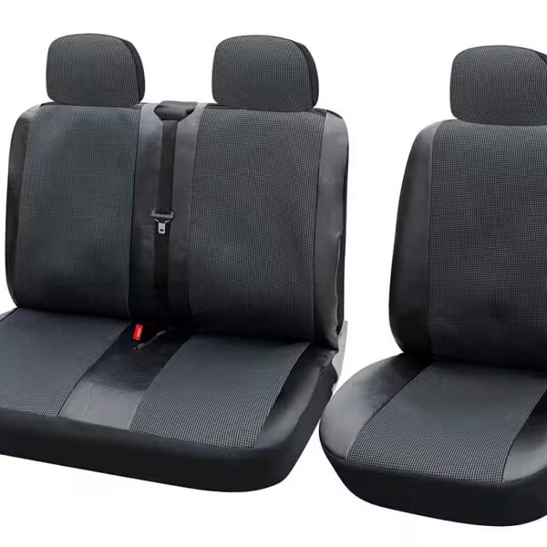 Car seat cover Van, 1+2 seat covers, protective covers, black-grey