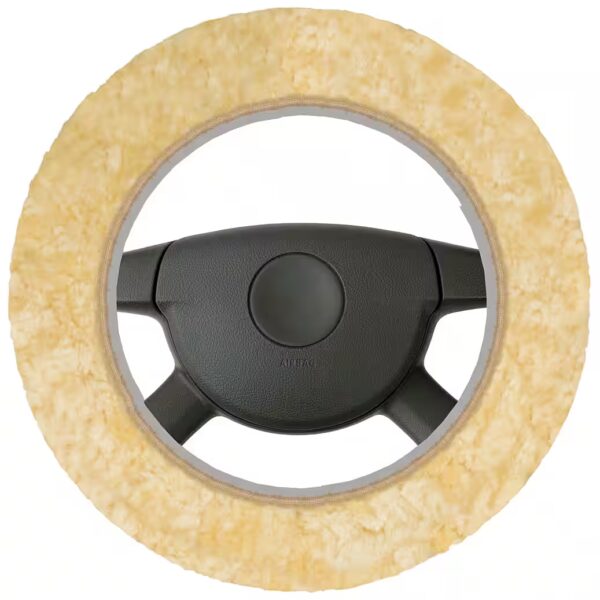 Car seat cover, steering wheel cover, lambskin