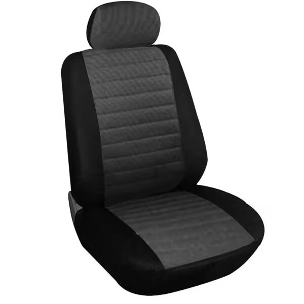Car seat cover Single seat cover, front seat protector, black/grey