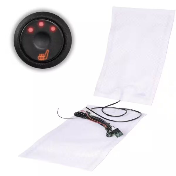 Car seat cover, carbon fiber seat heater, universal heating mats for cars, 3-stage switch Complete set, seat heating with wiring and switching
