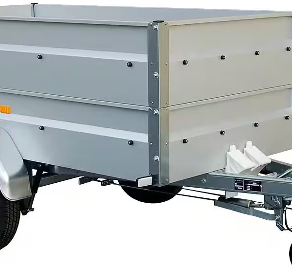 Car trailer BASIC 850 max. 650 kg, incl. side panel extension and flat tarpaulin
