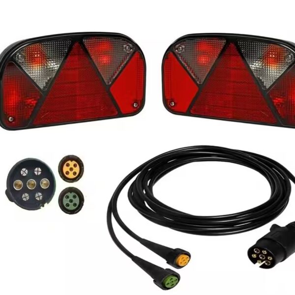 Aspöck Multipoint 2 trailer light set - 7-pin - main cable length 5 meters