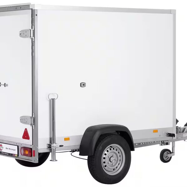 Car trailer P-Box 1300 max. 846 kg, low-loader box trailer, braked