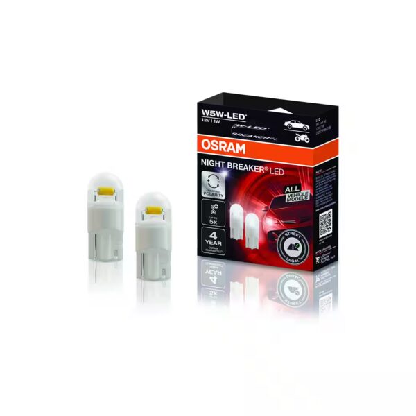 Osram W5W Night Breaker LED 2.0 2 car replacement light signal lamp