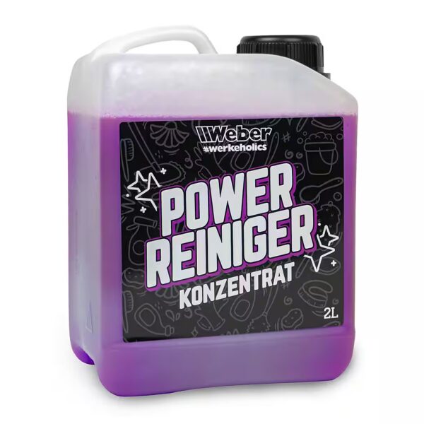 Weber Power Cleaner Concentrate 2 L Car Cleaning Agent (for stubborn dirt, economical, mixing ratio up to 1:50)