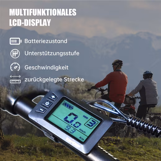 E-Bike Mountain Bike Men's E-Mountain Bike Electric Bike 9 Speed Shimano 25km/h - Image 3