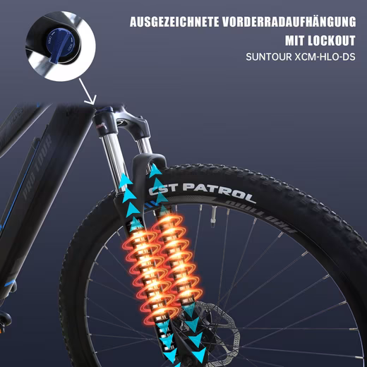 E-Bike Mountain Bike Men's E-Mountain Bike Electric Bike 9 Speed Shimano 25km/h - Image 5