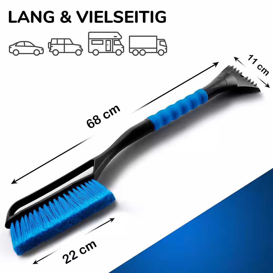 Car ice scraper with brush, ergonomic professional snow brush for cars, fast & powerful - Image 5