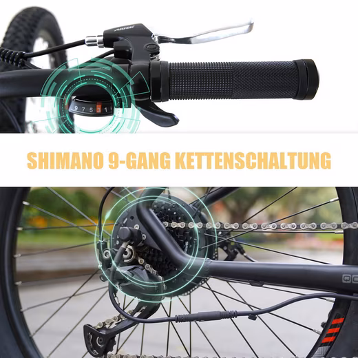 E-Bike Mountain Bike Men's E-Mountain Bike Electric Bike 9 Speed Shimano 25km/h - Image 6