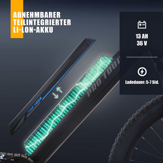 E-Bike Mountain Bike Men's E-Mountain Bike Electric Bike 9 Speed Shimano 25km/h - Image 8