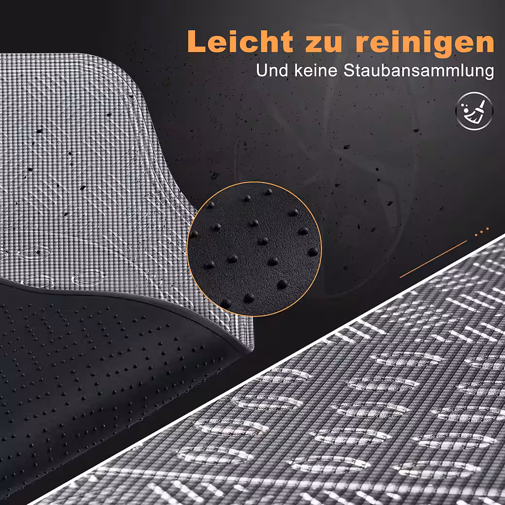 Car floor mat (4 pieces), The floor mat set is suitable for most cars and SUVs. Universal car mat suitable for almost all cars. - Image 9