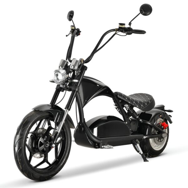 Electric scooter/chopper with road approval, 3000W, 60V, 60AH, 45km/h, COC EEC