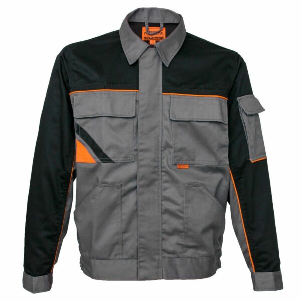 Work jacket, construction jacket, professional jacket, protective jacket, workwear, grey