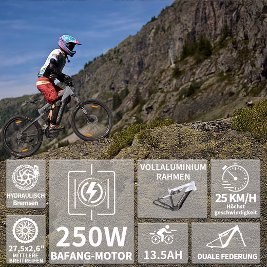 E-bike mountain bike E29 men's electric bike 648WH 27.5 inch women's 48V 13.5AH 50Nm - Image 6