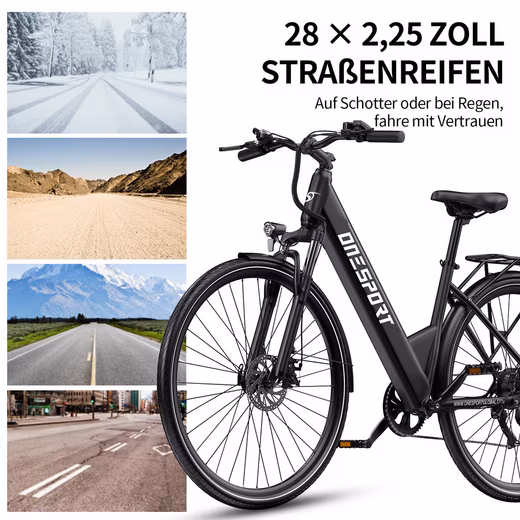 E-Bike City Bike 250W 44N·m 468Wh 100km 13Ah 27,8kg Shimano 7G 30° 0-3Lvl - Image 7