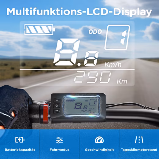 E-Bike Mountain Bike Men 27.5/29 Inch 9-Speed Shimano Red E-Mountain Bike Derailleur - Image 7