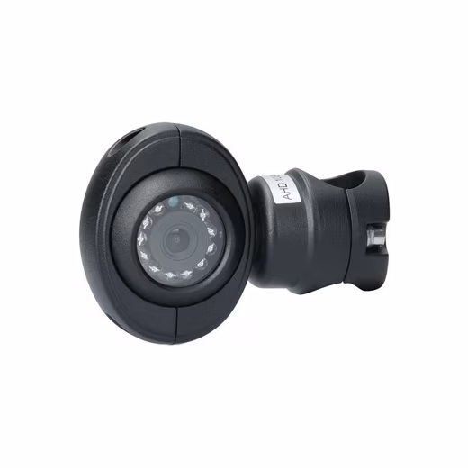 PROTECT reversing camera with pipe mount, special mounting for truck reversing cameras (Ideal for side mirrors, weatherproof IP67, 120° viewing angle, 1080P-HD)