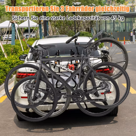 Rear bike rack For up to 3 wheels, adjustable length, height, and angle. - Image 2