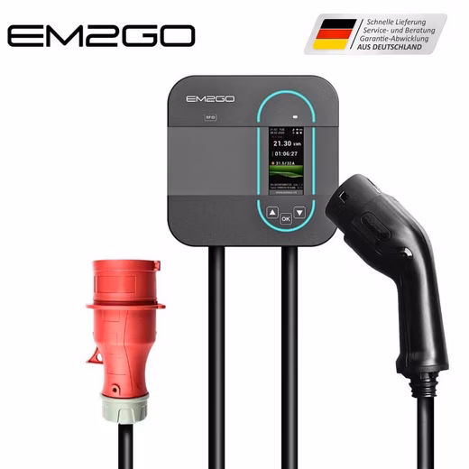 AC Wallbox 11kW 6.5m - RFID Card - Solar Charging Compatible Electric Car Charger (Wallbox solar compatible - suitable for battery storage)