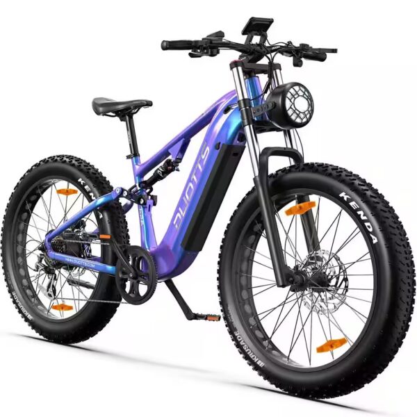 E-Bike Mountain Bike Mountain Bike E26 with Powerful Motor, 26x4'' Tires, 80 Nm