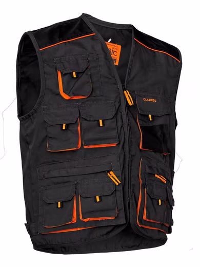 Work vest work vest professional vest assembly vest work jacket (Classic-V)