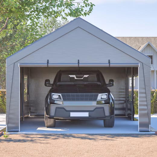 Garage Tent garage with waterproof sidewall cover, with windows